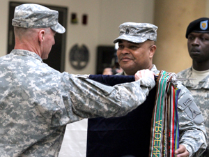 III Corps unfurls colors